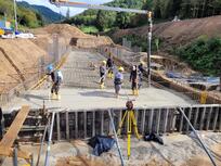 Betonage der Bodenplatte