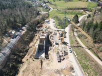 Durchlass mit fertiger Brücke